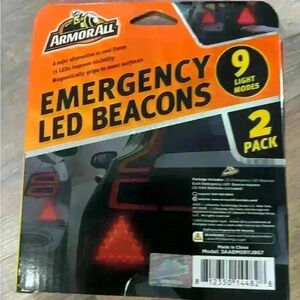 Armor-all emergency LED Beacons. NIB – magnetic, safer alternative to flares.
